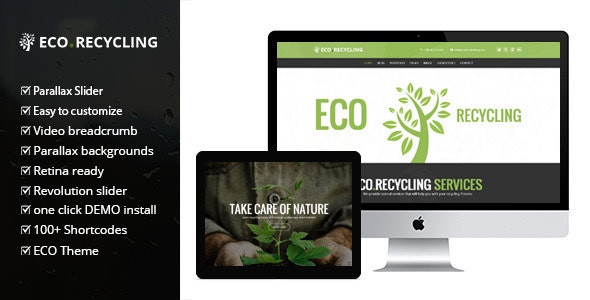 Eco Recycling – Ecology & Nature WordPress Theme – 7970296