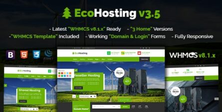 EcoHosting - Responsive HTML5 Hosting and WHMCS Template - 17300517
