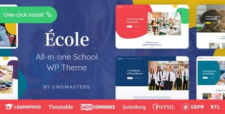 Ecole - Education & School WordPress Theme - 25042411