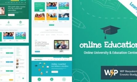 Education Center - LMS Online University & School Courses Studying WordPress Theme - 10652918