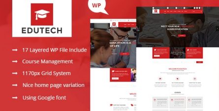Edutech - Education WordPress Theme - 19364854
