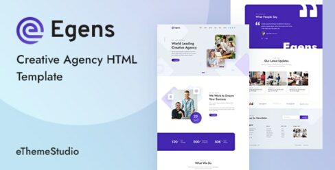 Egens – Creative Agency HTML Template – 37538358