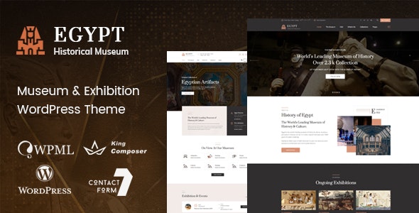 Egypt - Museum & Exhibition WordPress Theme - 25686089