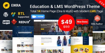 Eikra - Education WordPress Theme - 20950897