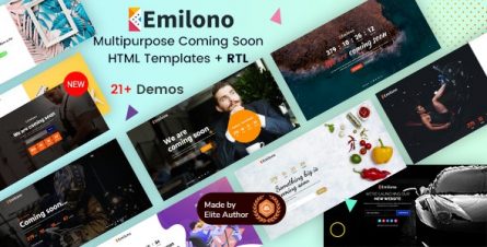 Emilono - Coming Soon HTML Template - 24662474