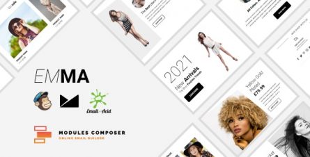 Emma - E-commerce Responsive Email for Fashion & Accessories with Online Builder - 30101123