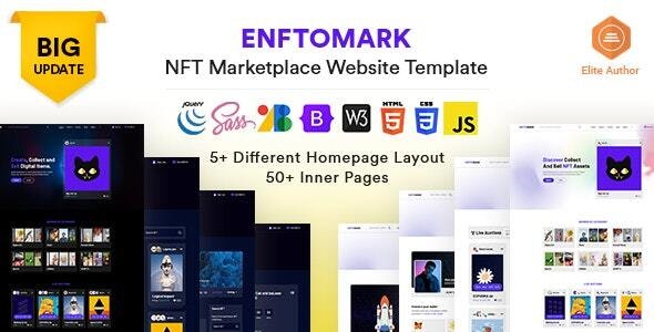 Enftomark – NFT Marketplace Website template – 33455743