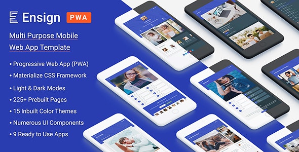 Ensign: Multi Purpose PWA Mobile App Template – 31517985