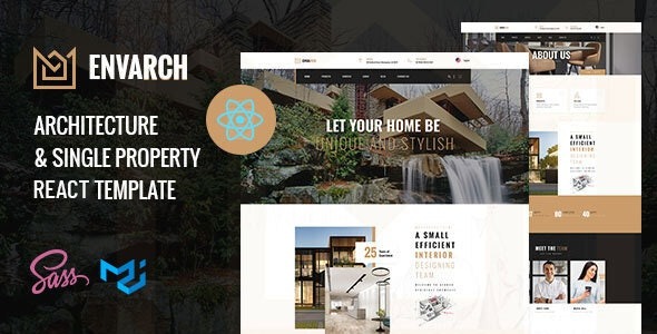 EnvArch – Architecture and Single Property React Template – 47198576