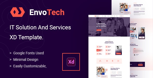 EnvoTech – IT Solution and Services XD Template – 28511657