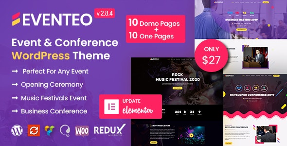 Eventeo – Event & Conference WordPress Theme – 22773001
