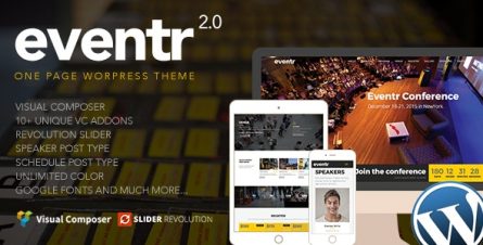 Eventr - One Page Event WordPress Theme - 12212783
