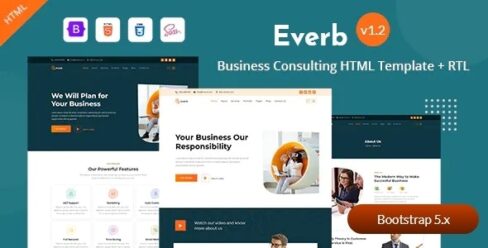 Everb – Business Consulting HTML Template – 26296405
