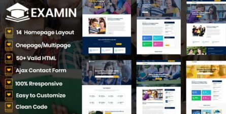 Examin - Education and LMS Template - 23026602