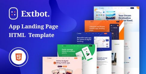 Extbot – App Landing Bootstrap 5 Template – 33313657