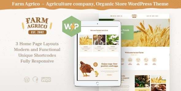 Farm Agrico | Agricultural Business & Organic Food WordPress Theme – 21848343