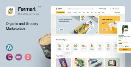 Farmart - Organic & Grocery Marketplace WordPress Theme - 28821557