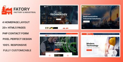 Fatory – Industrial & Construction Template – 27635014