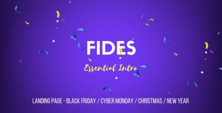 Fides - Essential Intro Black Friday Cyber Monday Christmas Campaign Landing Page Template - 22889193