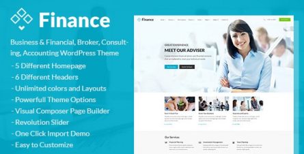 Finance - Business & Financial, Broker, Consulting, Accounting WordPress Theme - 17186694
