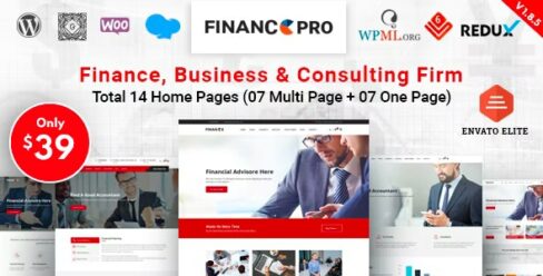 Finance Pro – Business & Consulting WordPress Theme – 20564600