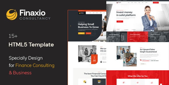 Finaxio - Business and Finance Consulting HTML Template - 37731570