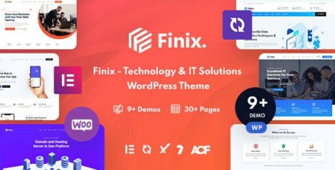 Finix – Technology & IT Solutions WordPress Theme – 33239452