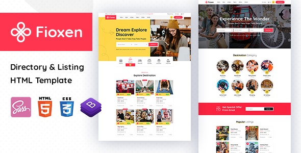 Fioxen - Directory & Listings HTML Template - 34628692