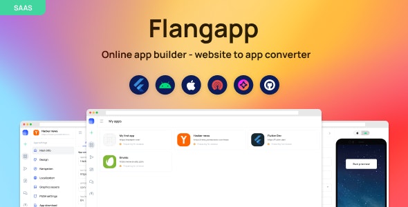 Flangapp – SAAS Online app builder from website – 38131466