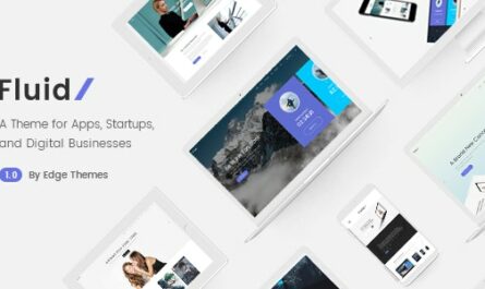 Fluid - Startup and App Landing Page Theme - 19445780