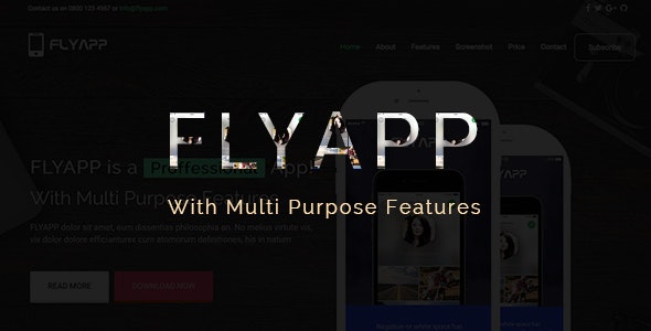 Flyapp – Bootstrap Landing Page – 19227068