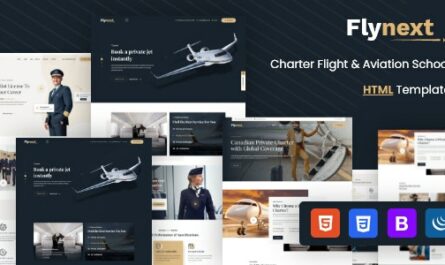 Flynext – Private Airlines Charters HTML Template - 35489996