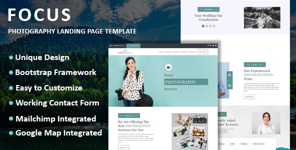 Focus – Photography Landing Page Template – 27320634