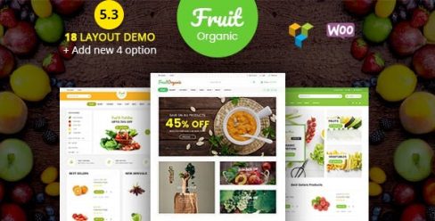 Food Fruit – Organic Farm, Natural RTL Responsive WooCommerce WordPress Theme – 19858481