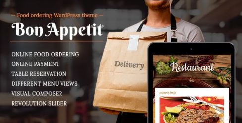 Food ordering WordPress theme for Restaurant – Bon Appetit – 10084132
