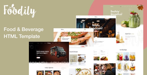 Foodily – Food and Beverage Shop HTML Template – 32859801