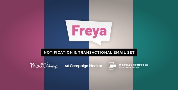Freya – Notification & Transactional Email Templates with Online Builder – 36609722