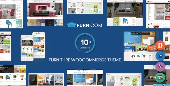 Furnicom - Furniture Store & Interior Design WordPress WooCommerce Theme (10+ Homepages Ready) - 15548234