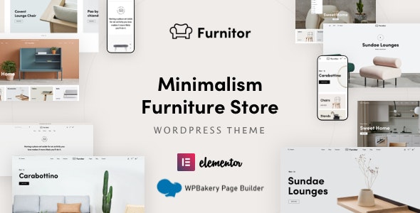 Furnitor – Minimalism Furniture Store WordPress Theme - 33029939