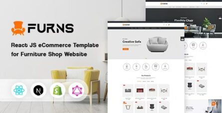 Furns - React eCommerce Template for Furniture Shop Website - 34576252