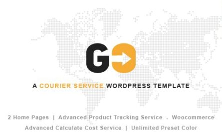 GO Courier– Delivery Transport WordPress Theme - 16141418