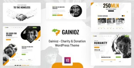 Gainioz - Charity & Donation WordPress Theme - 36565931