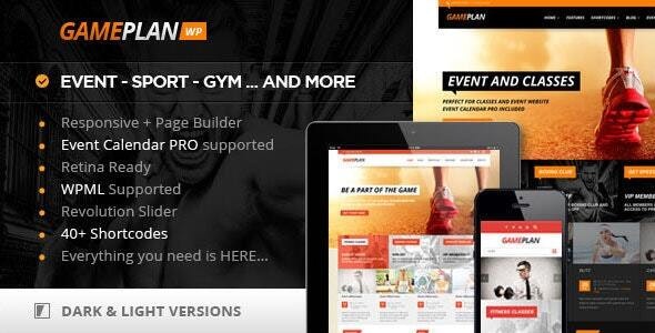 Gameplan – Event and Gym Fitness WordPress Theme – 5936266