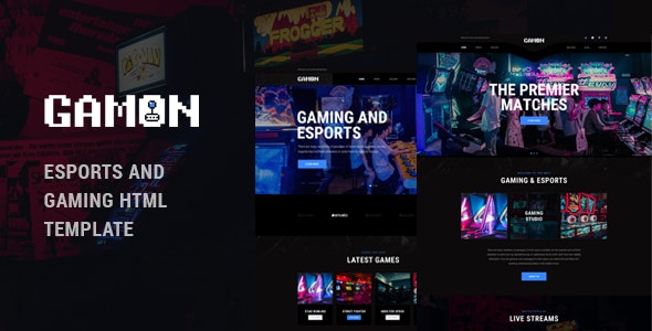 Gamon – eSports and Gaming HTML Template – 24629484