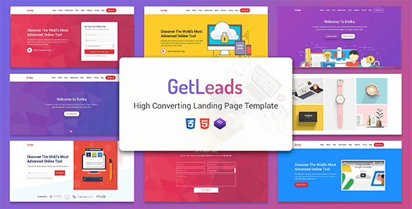 GetLeads – Marketing HTML Landing Page Template – 29377413