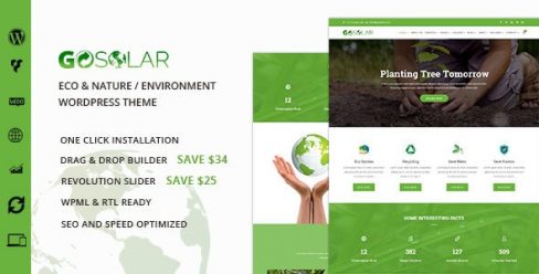 GoSolar – Eco Environmental & Nature WordPress Theme – 19509516