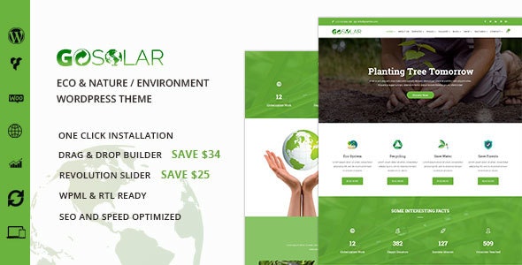 GoSolar - Eco Environmental & Nature WordPress Theme - 19509516