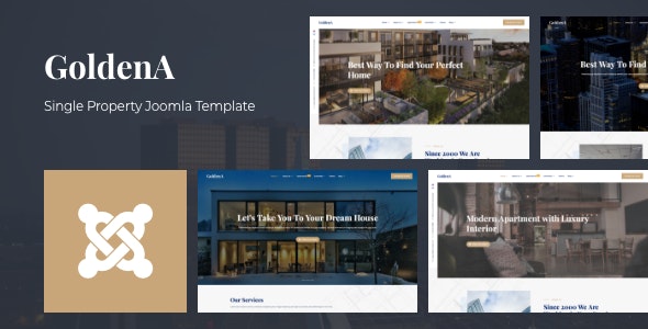 GoldenA – Single Property Joomla Template – 30276002