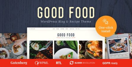 Good Food - Recipe Magazine & Cooking Blogging Theme - 20481850