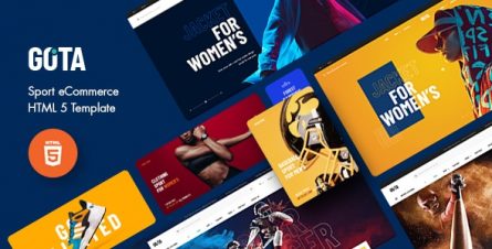 Gota - Sport eCommerce HTML5 Template